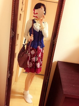 「axes femme（アクシーズファム）のアイテム（ベスト）」を使った、✂︎なつみ୨୧⑅さん（レディース・168cm）の春コーディネート
