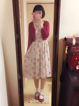 「撮影」｜「アイテム（ワンピース/ドレス）」を使った、✂︎なつみ୨୧⑅さん（レディース・168cm）の春コーディネート