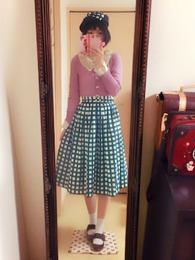 「ベレー帽推奨委員会」｜「アイテム（パンプス）」を使った、✂︎なつみ୨୧⑅さん（レディース・168cm）の春コーディネート