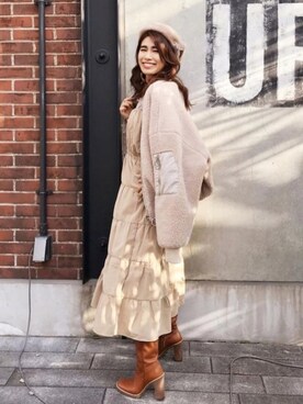 「アイリナ」｜ i.rina_lovelymommyさん（レディース・162cm）の冬コーディネート
