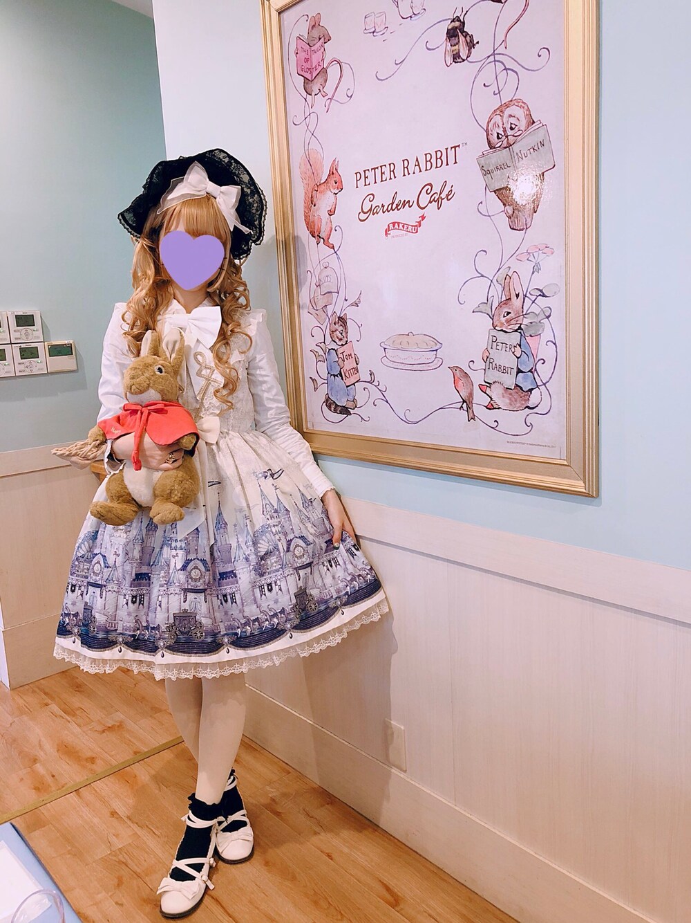 「wearhalloween2018、秋コーデ、Angelic Pretty、ロリータ」｜「Angelic Prettyのアイテム（ワンピース、ホワイト系）」を使った、Rinoさん（レディース・164cm）の秋コーディネートの1枚目の写真