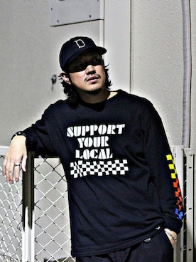 「Captains Helm（キャプテンズヘルム）のアイテム」を使った、CARLOさん（メンズ・180cm）の冬コーディネート