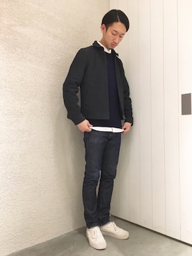「サタデーズ ニューヨークシティ (Saturdays NYC)」｜「アイテム（ブルゾン）」を使った、RYOJIさん（メンズ・174cm）の春コーディネート