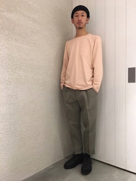 「Saturdays NYC（サタデーズ ニューヨークシティ ）のアイテム（その他シューズ）」を使った、RYOJIさん（メンズ・174cm）の春コーディネート