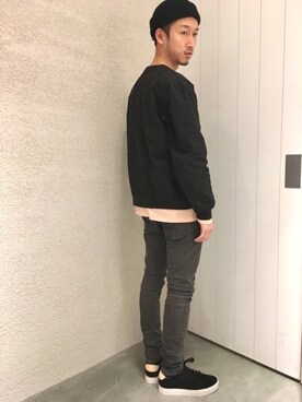 「うしろ姿」｜RYOJIさん（メンズ・174cm）の冬コーディネート