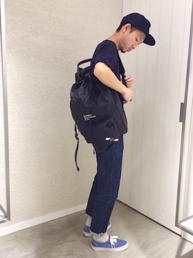 「Saturdays NYC（サタデーズ ニューヨークシティ ）のアイテム（バッグ）」を使った、RYOJIさん（メンズ・174cm）の春コーディネート