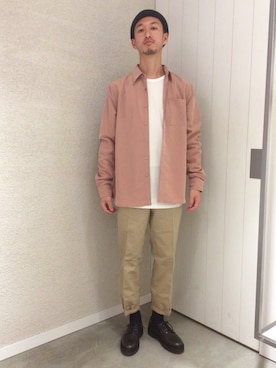 「Saturdays NYC（サタデーズ ニューヨークシティ ）のアイテム（その他シューズ）」を使った、RYOJIさん（メンズ・174cm）の秋コーディネート