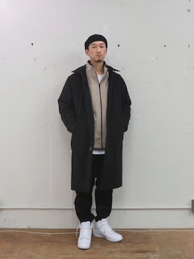 「成人式」｜「アイテム（ダウンジャケット/コート）」を使った、RYOJIさん（メンズ・174cm）の冬コーディネート