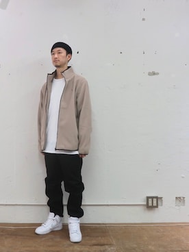 「Saturdays NYC（サタデーズ ニューヨークシティ ）のアイテム（スウェット）」を使った、RYOJIさん（メンズ・174cm）の冬コーディネート