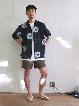 「Saturdays NYC（サタデーズ ニューヨークシティ ）のアイテム（キャップ）」を使った、RYOJIさん（メンズ・174cm）の春コーディネート
