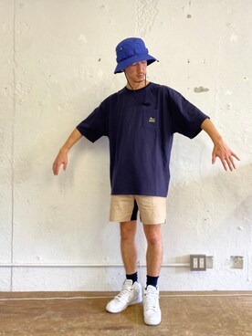 「Saturdays NYC（サタデーズ ニューヨークシティ ）のアイテム（レッグウェア）」を使った、RYOJIさん（メンズ・174cm）の夏コーディネート