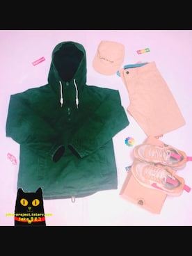 「thisisneverthat（ディスイズネバーザット）のアイテム（キャップ）」を使った、jake92さん（メンズ・179cm）の秋コーディネート