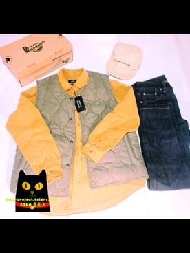 「thisisneverthat（ディスイズネバーザット）のアイテム（キャップ）」を使った、jake92さん（メンズ・179cm）の秋コーディネート