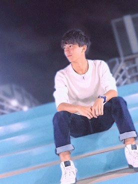 「ARMANI EXCHANGE（アルマーニエクスチェンジ）のアイテム（腕時計）」を使った、ひーまるちゃんさん（メンズ・170cm）の夏コーディネート
