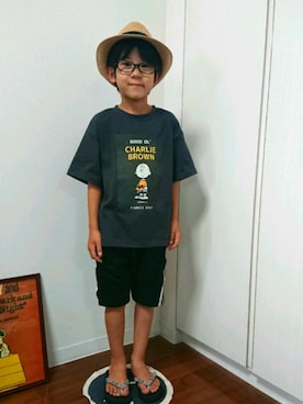 「アイテム（サンダル）」を使った、manatoさん（キッズ・110cm）の夏コーディネート