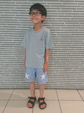 「アイテム（サンダル）」を使った、manatoさん（キッズ・110cm）の夏コーディネート