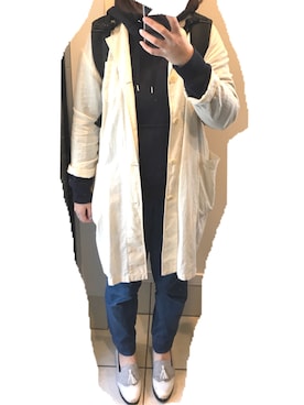 「オリエンタルトラフィック」｜「アイテム（その他アウター）」を使った、babab!さん（レディース・159cm）の春コーディネート