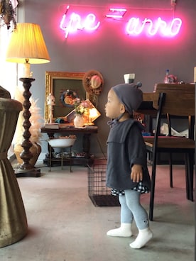 「Babiesrus（ベビーザらス）のアイテム（パンツ）」を使った、はるさん（キッズ・80cm）の春コーディネート