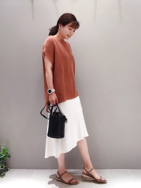 「FONCE（フォンセ）のアイテム」を使った、enki_rougevifさん（レディース・159cm）の夏コーディネート