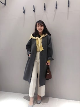 「qualite（カリテ）のアイテム（ジャケット/アウター）」を使った、enki_rougevifさん（レディース・159cm）の冬コーディネート