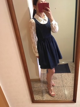 「VERO CUOIO（ヴェロキーオ）のアイテム」を使った、みさりんこさん（レディース・154cm）の春コーディネート