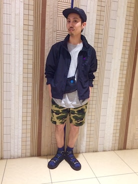 「アイテム（ブルゾン）」を使った、SAKAZAKIさん（メンズ・167cm・30代）の春コーディネート
