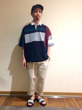 is-ness（イズネス）の「KNITTED BIG POLO（ポロシャツ）」 - WEAR