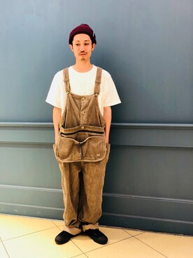 「MANASTASH（マナスタッシュ）のアイテム（オールインワン・サロペット）」を使った、SAKAZAKIさん（メンズ・167cm）の夏コーディネート