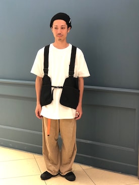 「COMFY（コンフィー）のアイテム（ジャケット/アウター）」を使った、SAKAZAKIさん（メンズ・167cm）の夏コーディネート