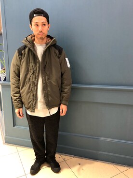 「BURLAP OUTFITTER（バーラップアウトフィッター）のアイテム（ダウンジャケット/コート）」を使った、SAKAZAKIさん（メンズ・167cm）の秋コーディネート