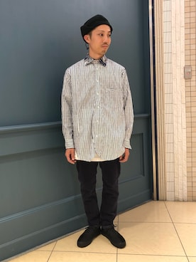 「FUNSET OF ART（ファンセットオブアート）のアイテム」を使った、SAKAZAKIさん（メンズ・167cm）の秋コーディネート