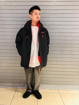 「Rab（ラブ）のアイテム」を使った、SAKAZAKIさん（メンズ・167cm）の秋コーディネート