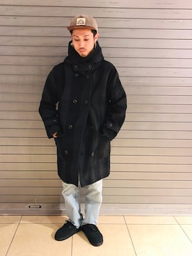 「FUNSET OF ART（ファンセットオブアート）のアイテム」を使った、SAKAZAKIさん（メンズ・167cm）の冬コーディネート