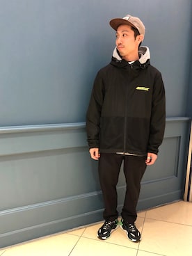 「MANASTASH（マナスタッシュ）のアイテム（ジャケット/アウター）」を使った、SAKAZAKIさん（メンズ・167cm）の冬コーディネート