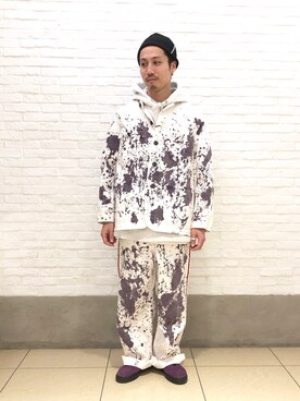 「ペイント」｜「アイテム（帽子）」を使った、SAKAZAKIさん（メンズ・167cm）の冬コーディネート