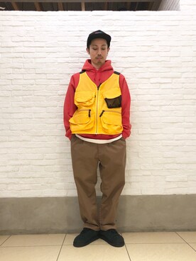 「MANASTASH（マナスタッシュ）のアイテム（ジャケット/アウター）」を使った、SAKAZAKIさん（メンズ・167cm）の冬コーディネート