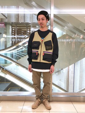 「MANASTASH（マナスタッシュ）のアイテム（ジャケット/アウター）」を使った、SAKAZAKIさん（メンズ・167cm）の冬コーディネート