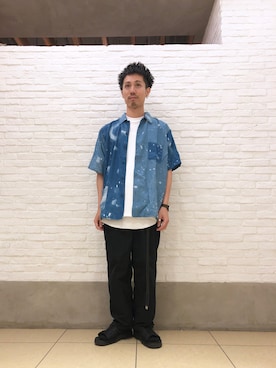 「FUNSET OF ART（ファンセットオブアート）のアイテム」を使った、SAKAZAKIさん（メンズ・168cm）の夏コーディネート