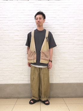 「D.M.G.（ドミンゴ）のアイテム」を使った、SAKAZAKIさん（メンズ・168cm）の夏コーディネート