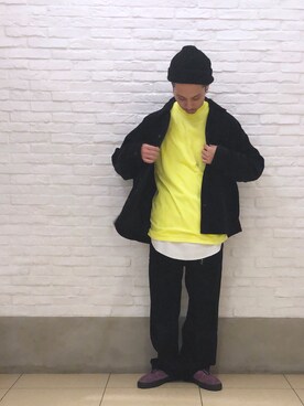 「AlexanderLeeChang（アレキサンダーリーチャン）のアイテム（Tシャツ/カットソー）」を使った、SAKAZAKIさん（メンズ・167cm）の夏コーディネート
