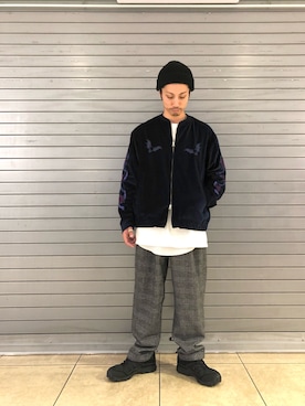 「inov-8（イノヴェイト）のアイテム（シューズ）」を使った、SAKAZAKIさん（メンズ・167cm）の秋コーディネート