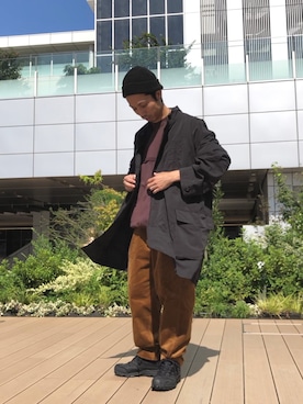 「inov-8（イノヴェイト）のアイテム（シューズ）」を使った、SAKAZAKIさん（メンズ・167cm）の秋コーディネート