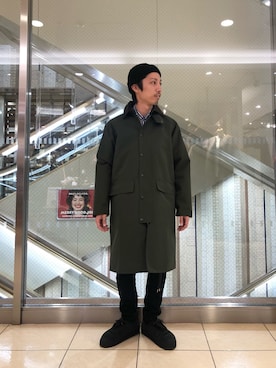 「MANASTASH（マナスタッシュ）のアイテム（ニットキャップ/ビーニー）」を使った、SAKAZAKIさん（メンズ・167cm）の秋コーディネート