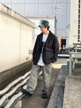 「inov-8（イノヴェイト）のアイテム（シューズ）」を使った、SAKAZAKIさん（メンズ・167cm）の冬コーディネート