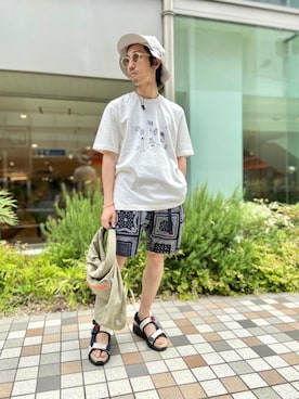 「MANASTASH（マナスタッシュ）のアイテム（シューズ）」を使った、SAKAZAKIさん（メンズ・167cm）の春コーディネート