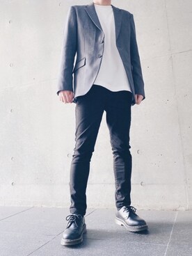 「UNIQLO（ユニクロ）のWOMEN ウルトラストレッチジーンズ（デニムパンツ）」を使った、kitsunestyleさん（メンズ・167cm）の春コーディネート