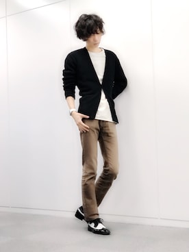 麦山弦徒さん（メンズ・178cm）の冬コーディネート