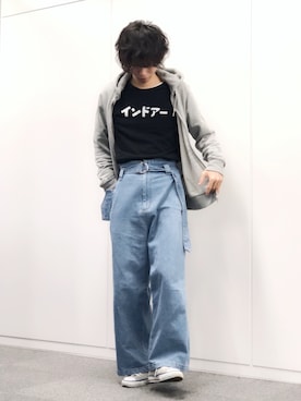 麦山弦徒さん（メンズ・178cm）の春コーディネート