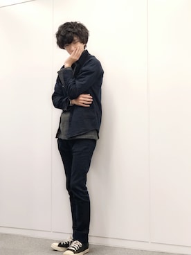 麦山弦徒さん（メンズ・178cm）の春コーディネート