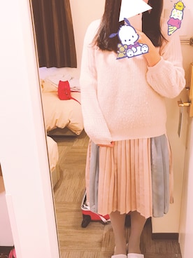 「merry jenny（メリージェニー）のアイテム（シャツワンピース）」を使った、はこさん（レディース・160cm）の秋コーディネート